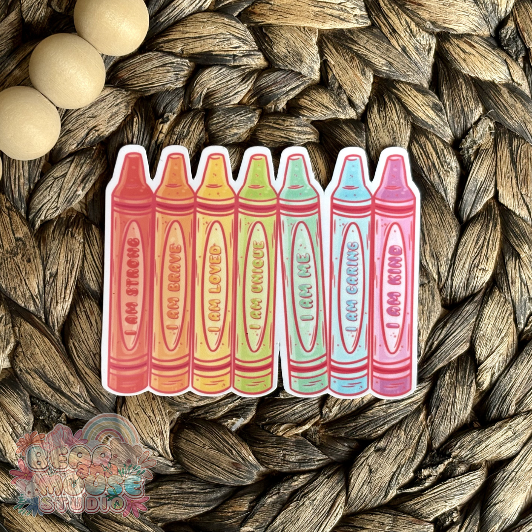 Positive Crayons Sticker preview image