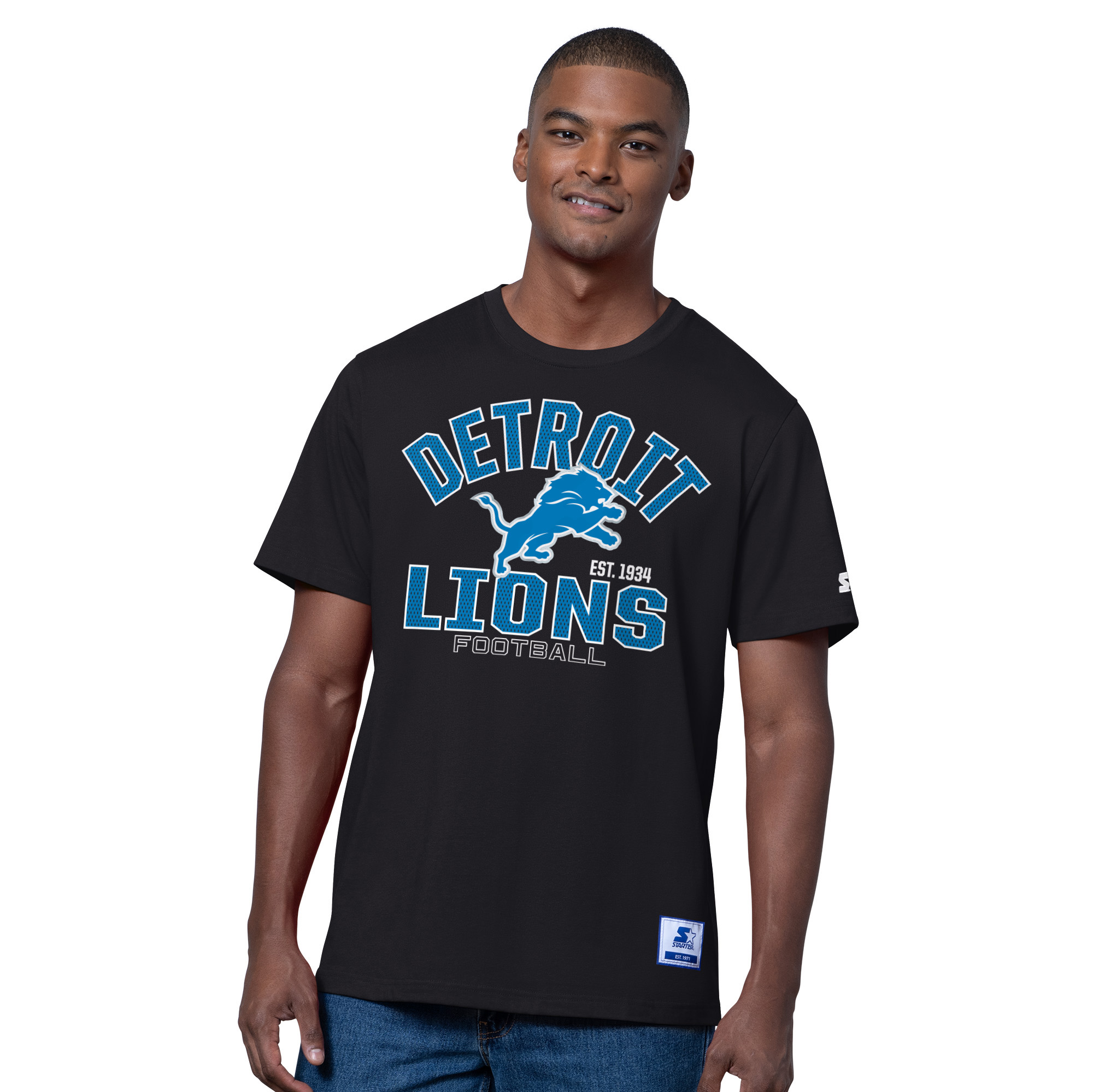Detroit Lions Black Starter Sideline Arch Shirt