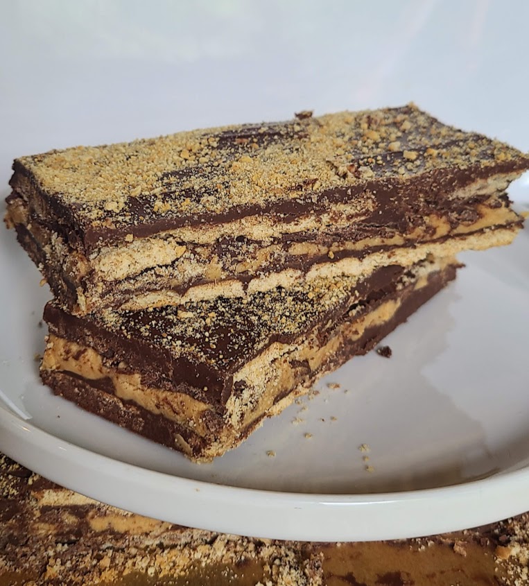 Photo of Chocolate Peanut Butter Sandwich Bars