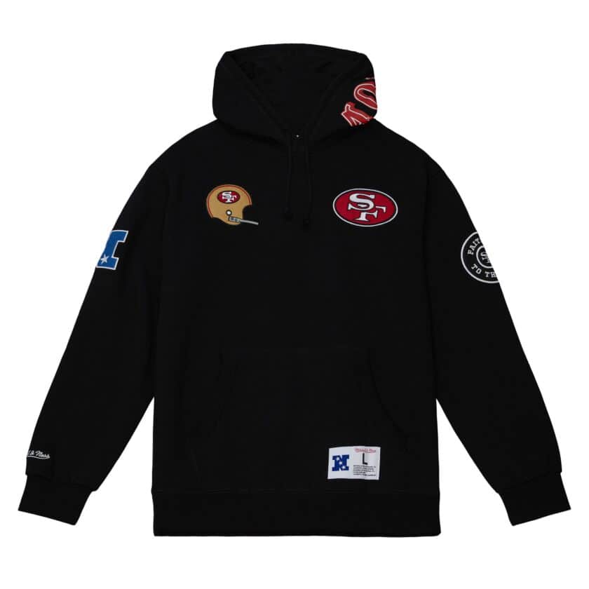 San Francisco 49ers City Collection Mitchell and Ness Hooded Sweatshirt
