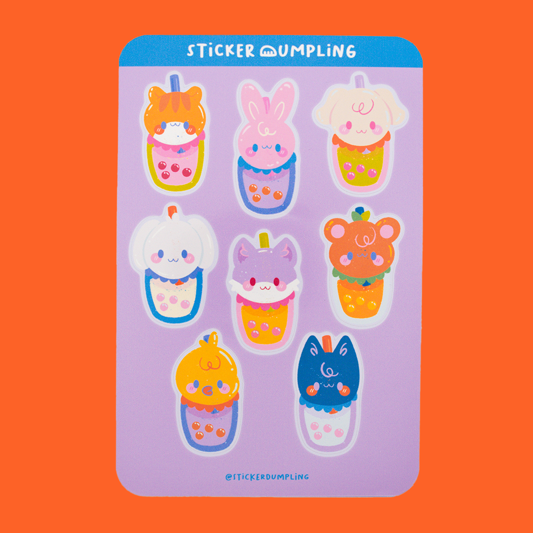 Aniteez Boba Sticker Sheet