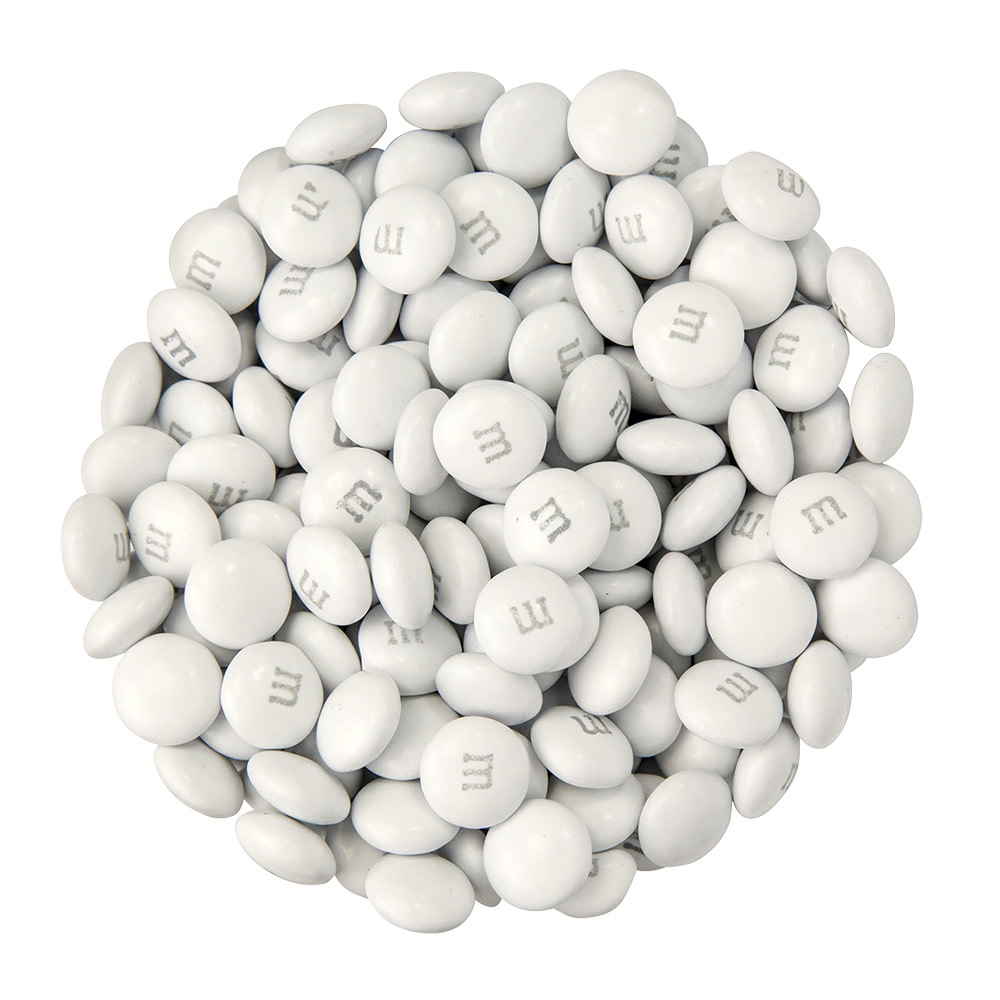 WHITE M&M Colorworks Chocolate Candy 5lb
