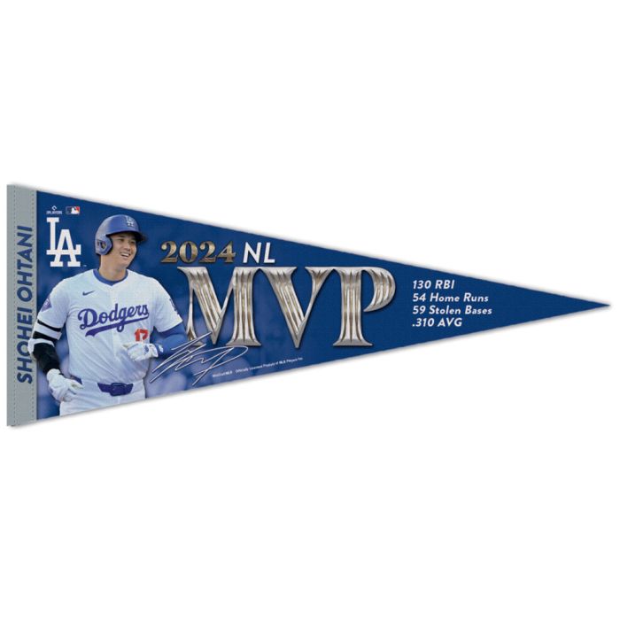 Los Angeles Dodgers Shohei Ohtani 2024 NL MVP Premium Pennant 12x30"