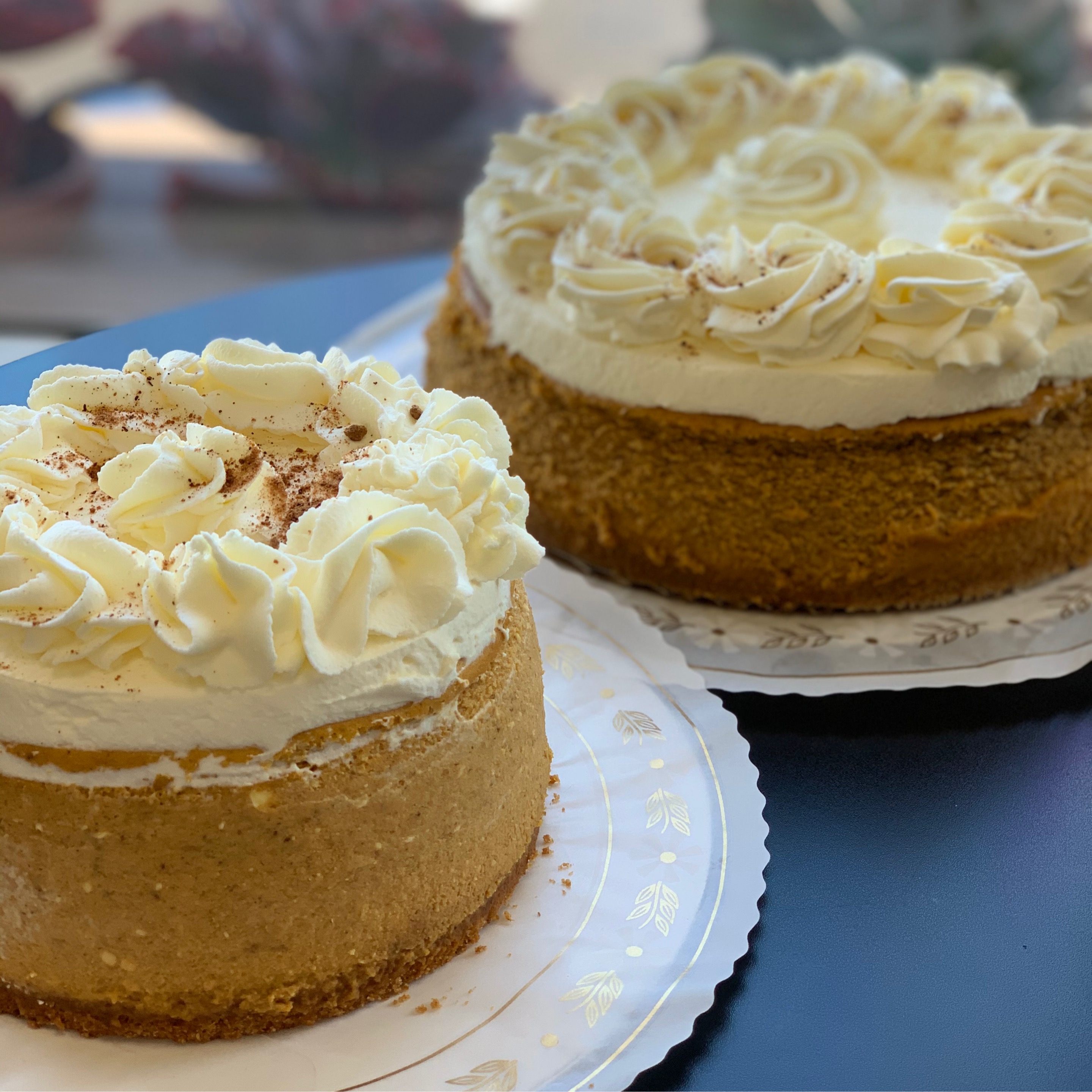 9” pumpkin cheesecake