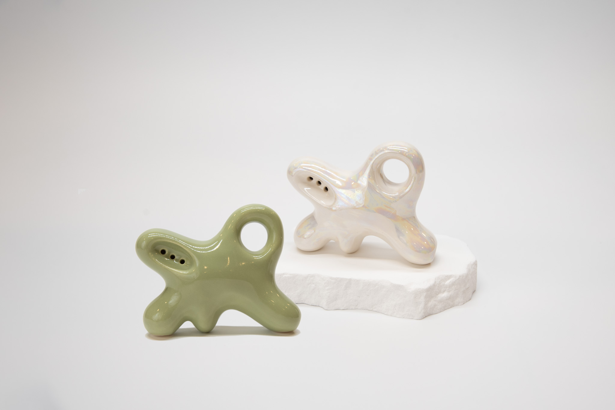 Nebula Ceramic Pipe | Wandering Bud - Moss