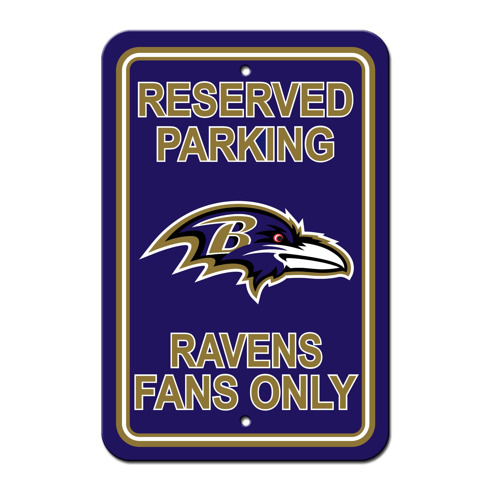 Baltimore Ravens Sign Reserved Parking Sign 12x18"