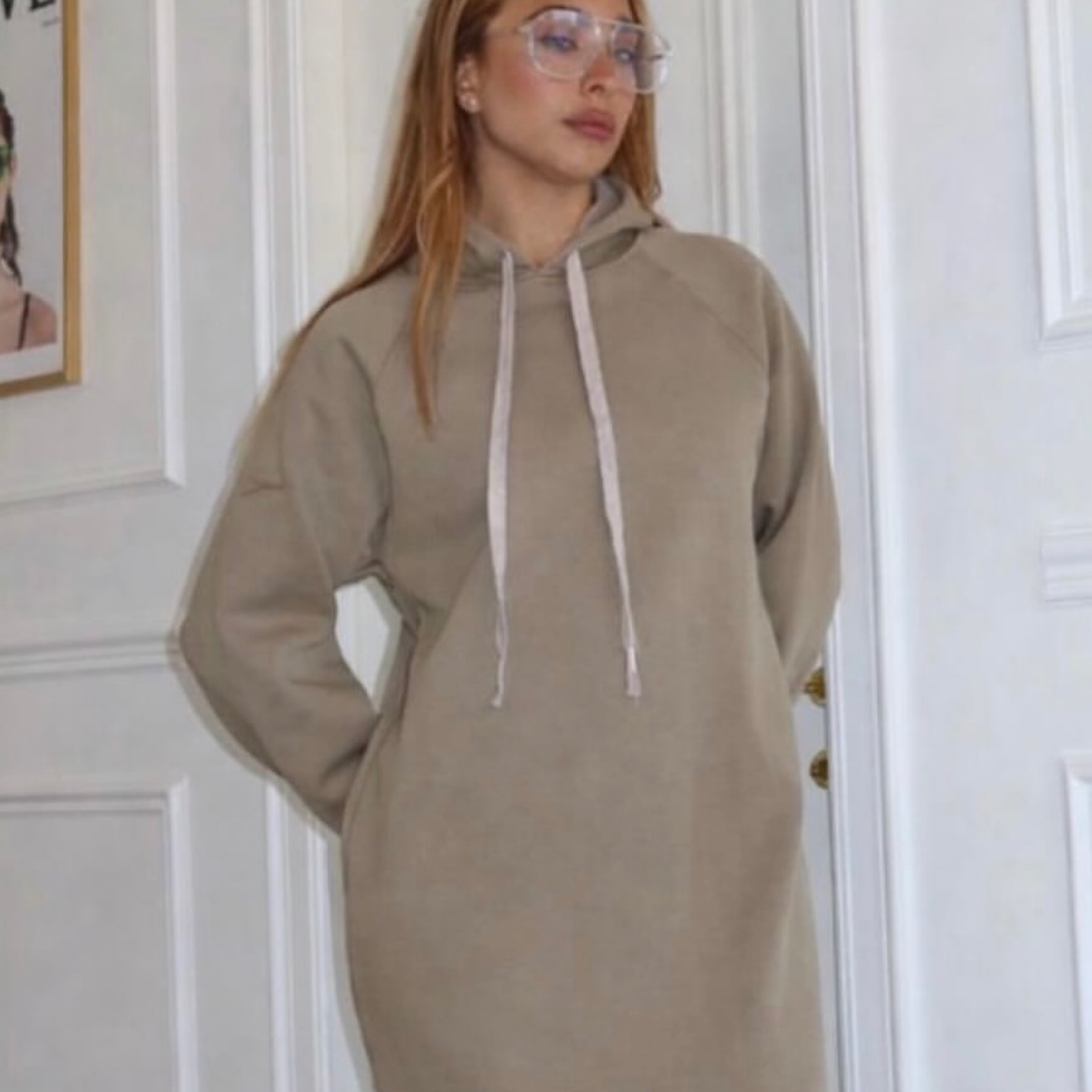 Hooded maxi dress — product photo