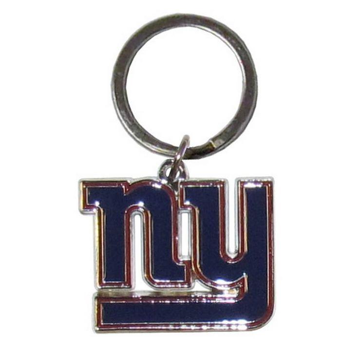 New York Giants Chrome Cut Logo Keychain