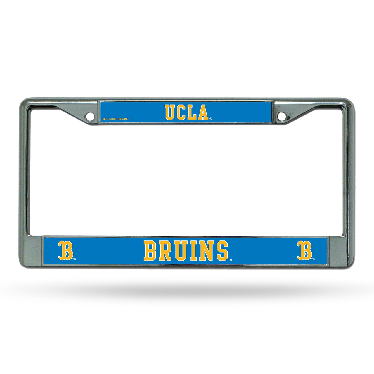 UCLA Bruins Chrome License Plate Frame with Blue Plates