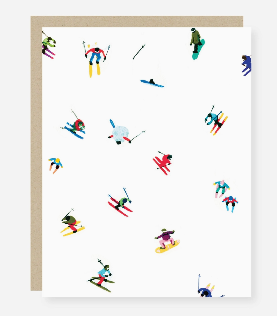 Hit the Slopes Notecards, Boxed set of 6