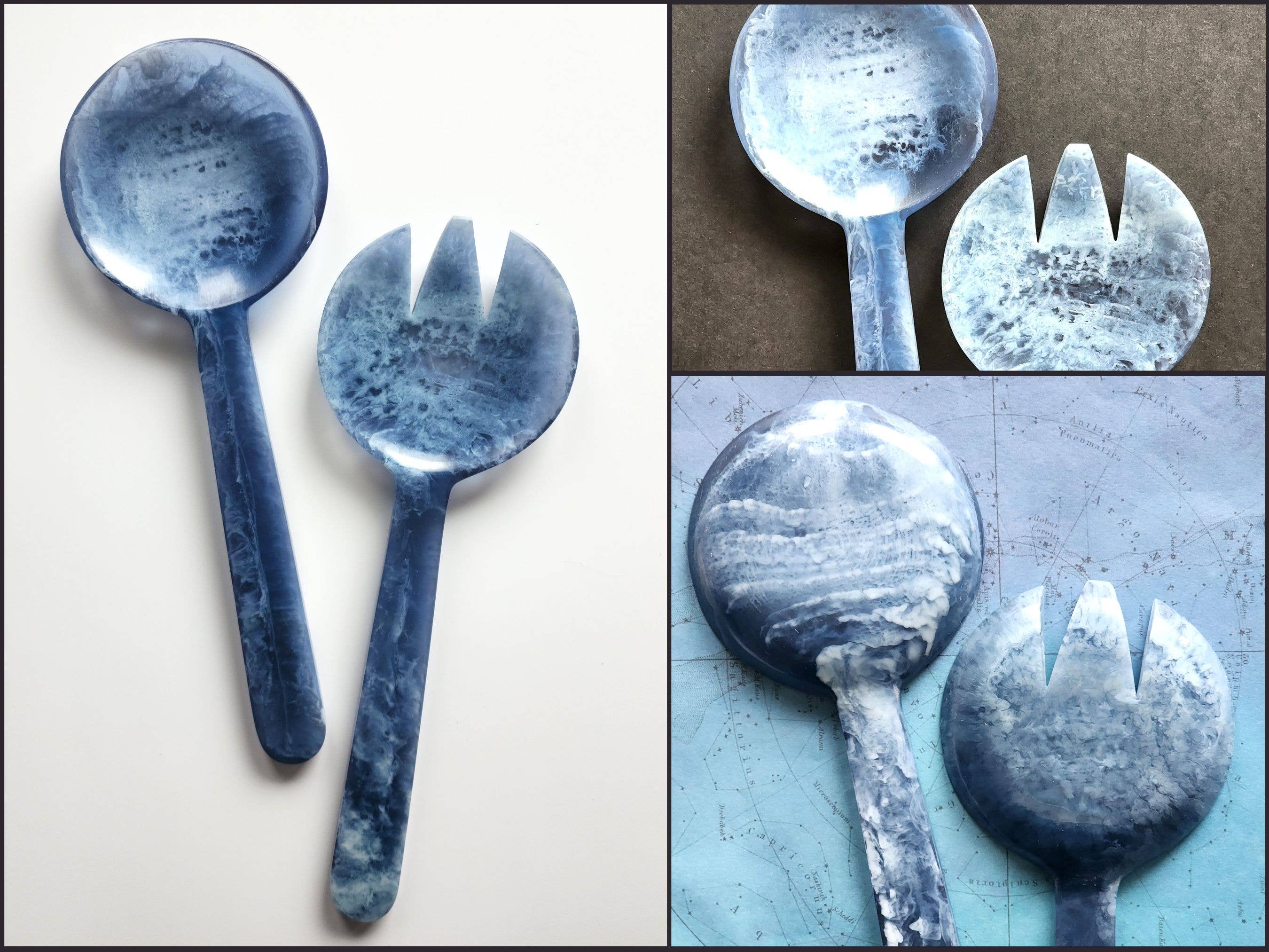 2-Piece Salad Serving Set, Multiple Colors - Indigo