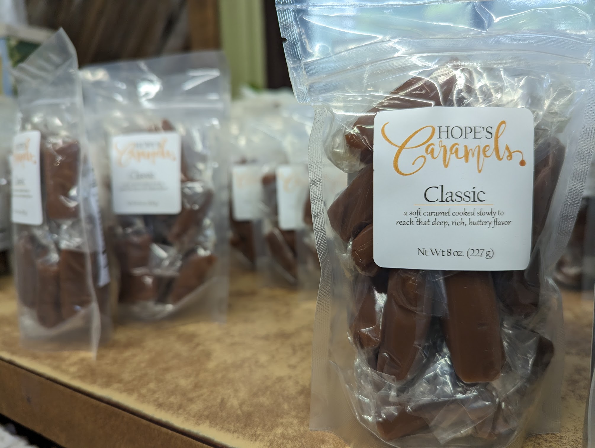 Hope's Caramels Classic 1/4 Pound 4 oz