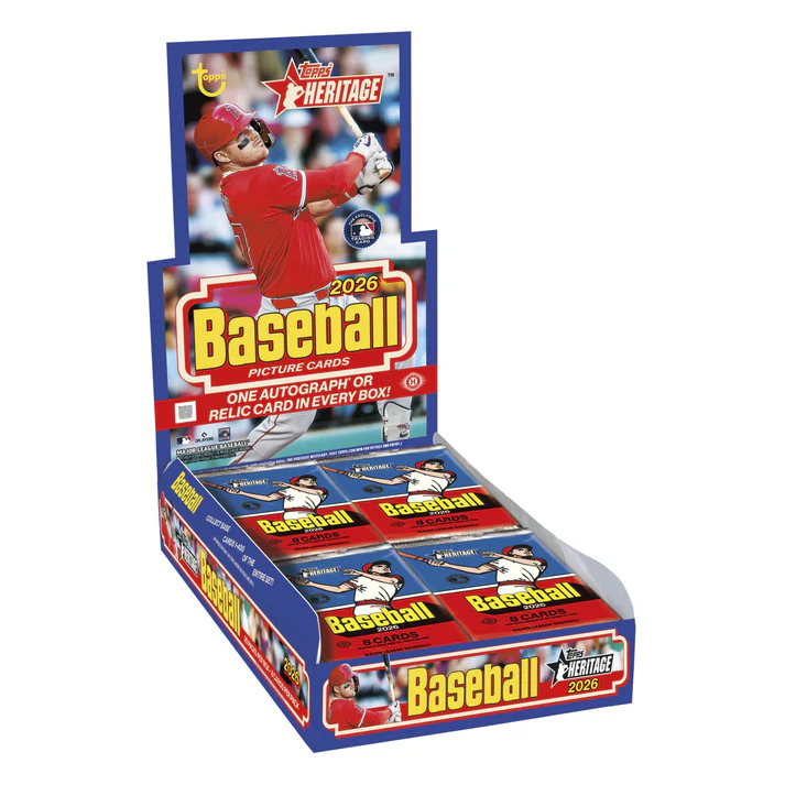 2026 Topps Heritage Baseball Hobby Pack