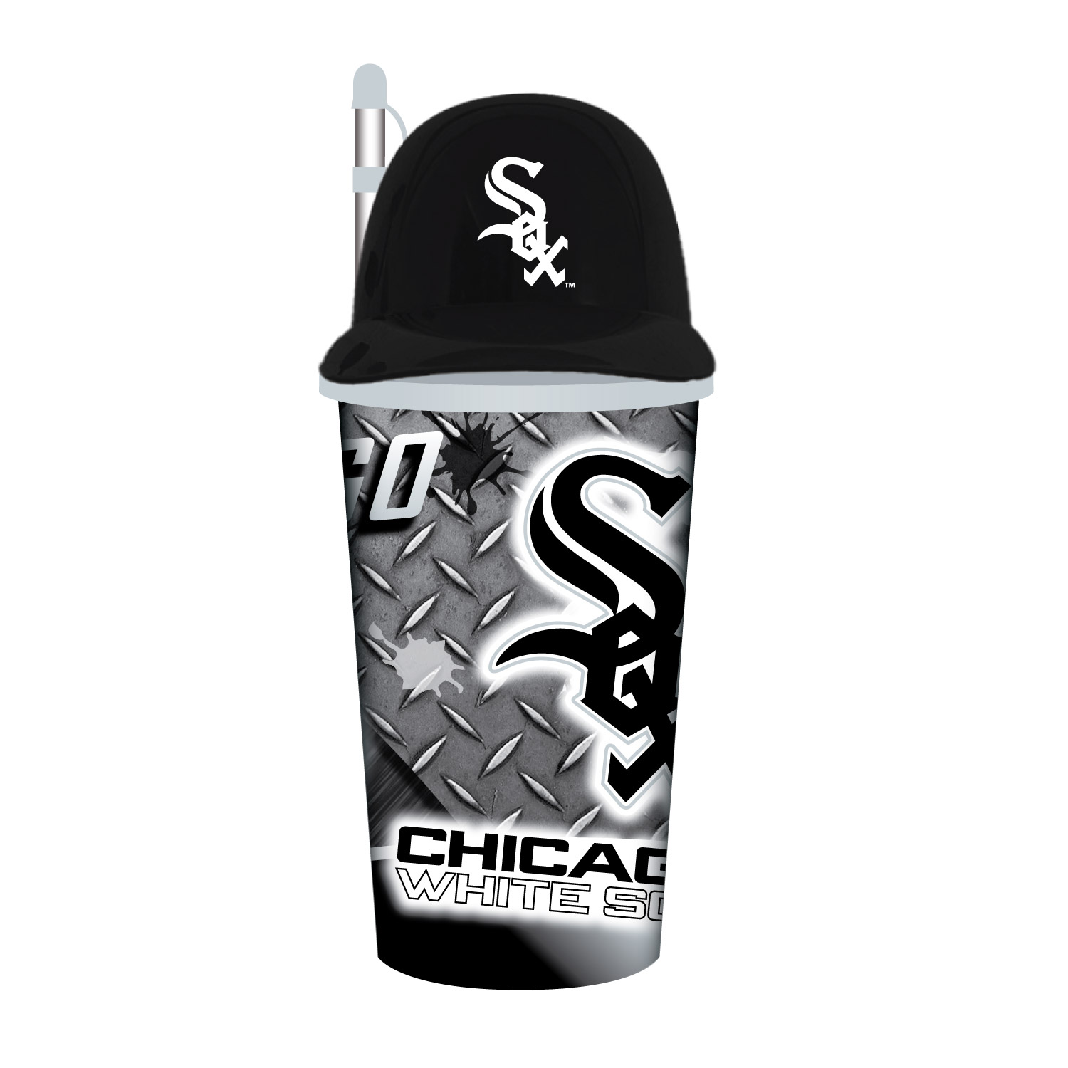 Chicago White Sox Helmet Cup with Straw 32oz