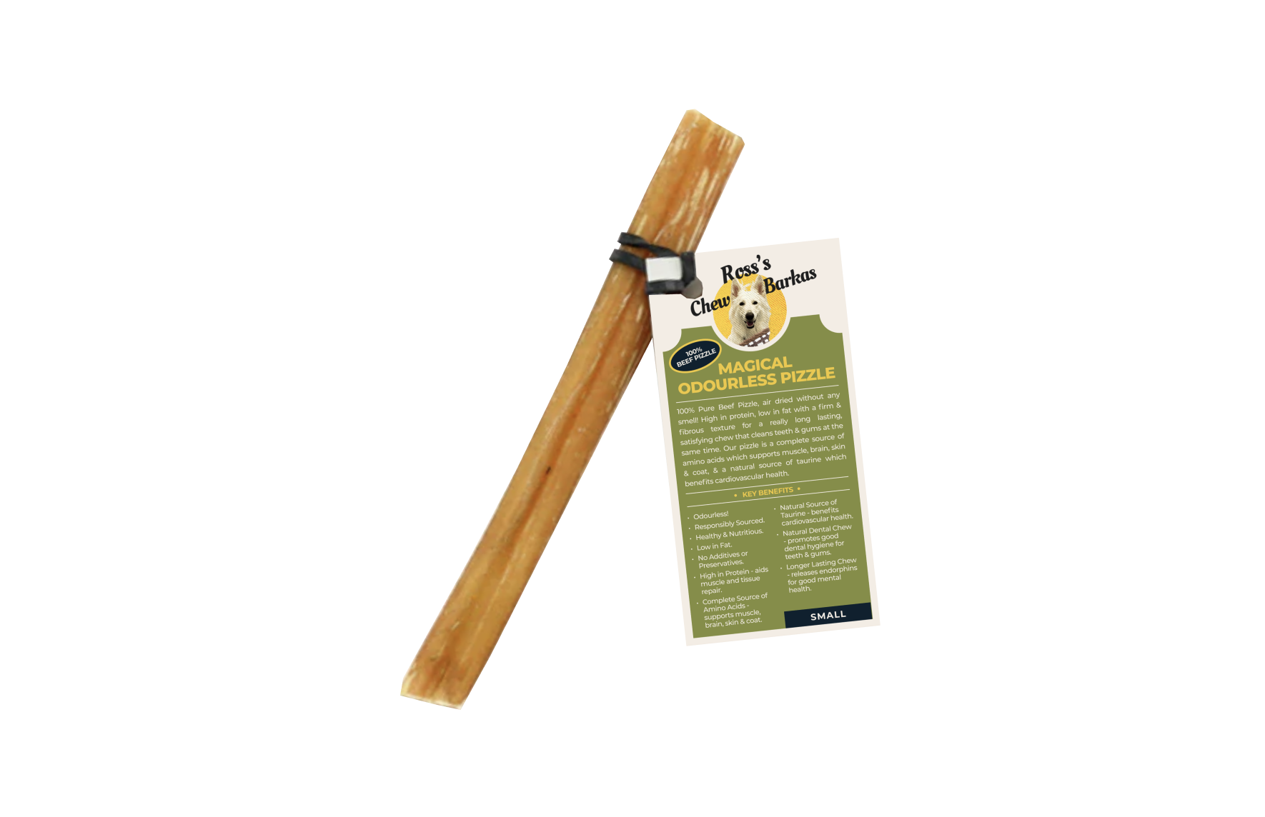 Odourless Straight Pizzle, Small, 1pc