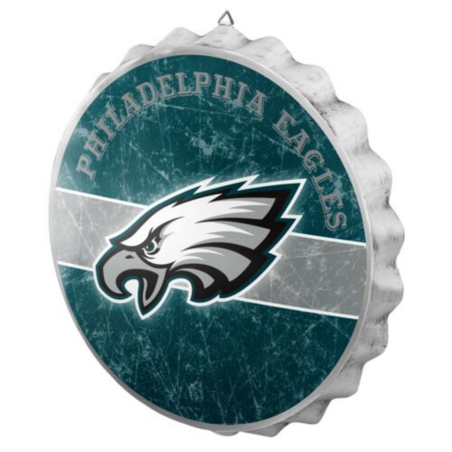 Philadelphia Eagles Metal Bottle Cap Sign