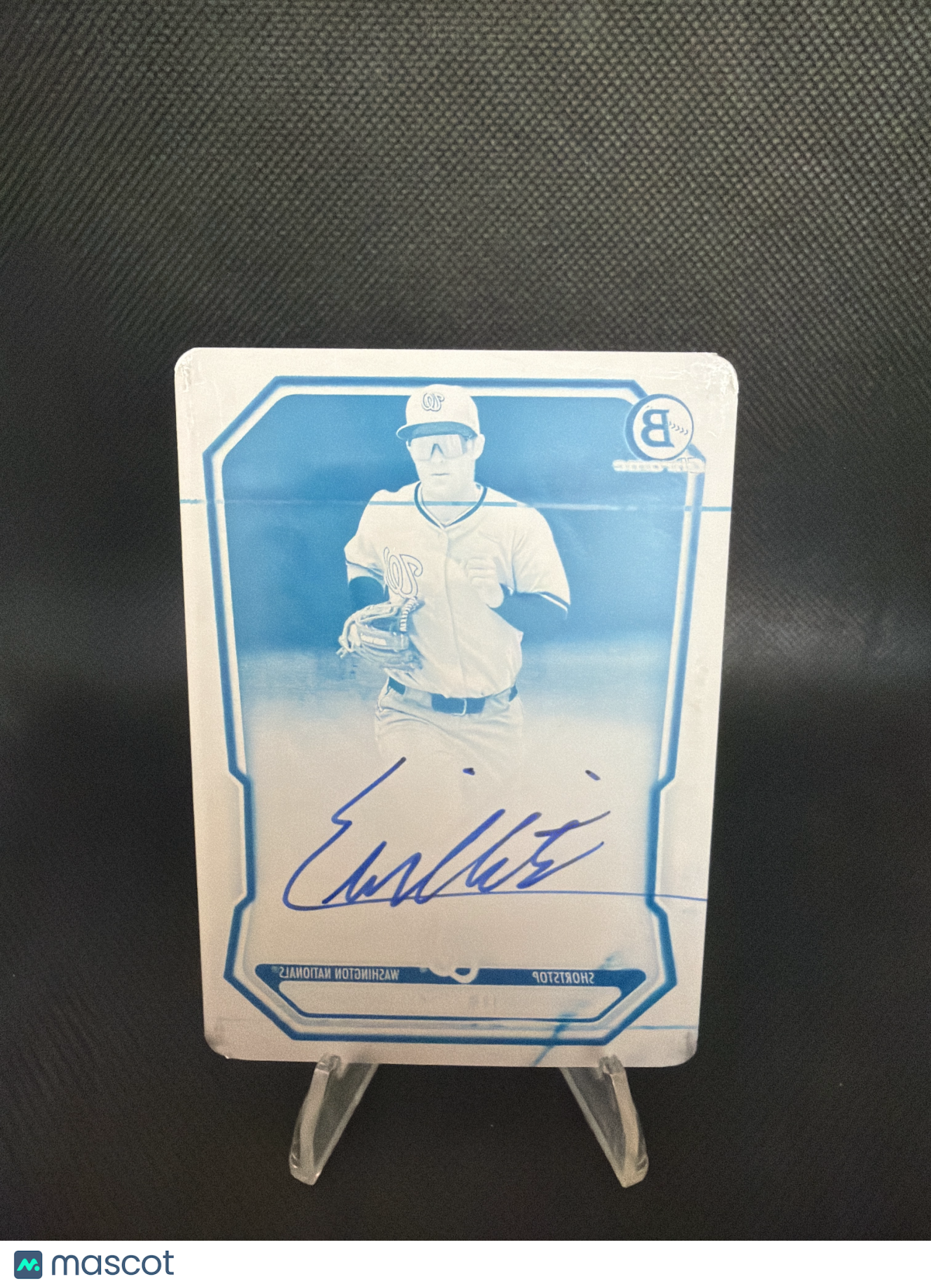 2026 Bowman Baseball Eli Willits Cyan Printing Plate Auto 1/1