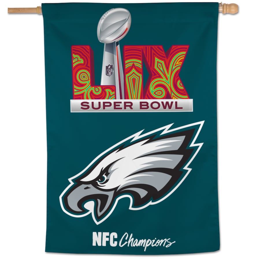 Philadelphia Eagles Super Bowl LIX Vertical House Flag 28x40"