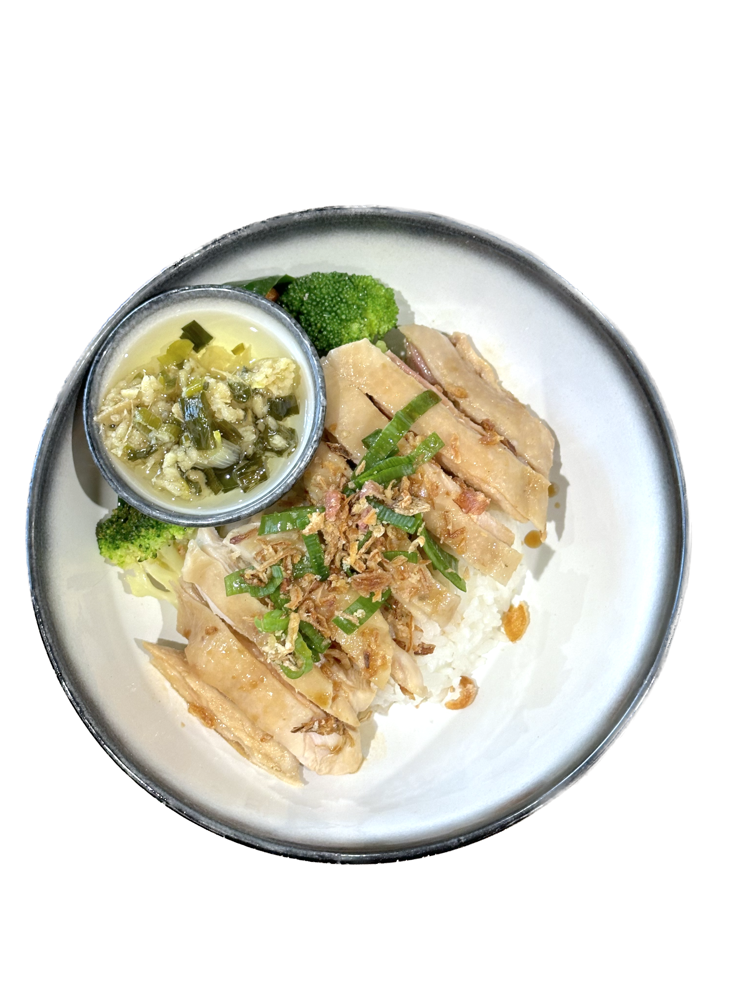 Chicken + Rice with Ginger & Scallion