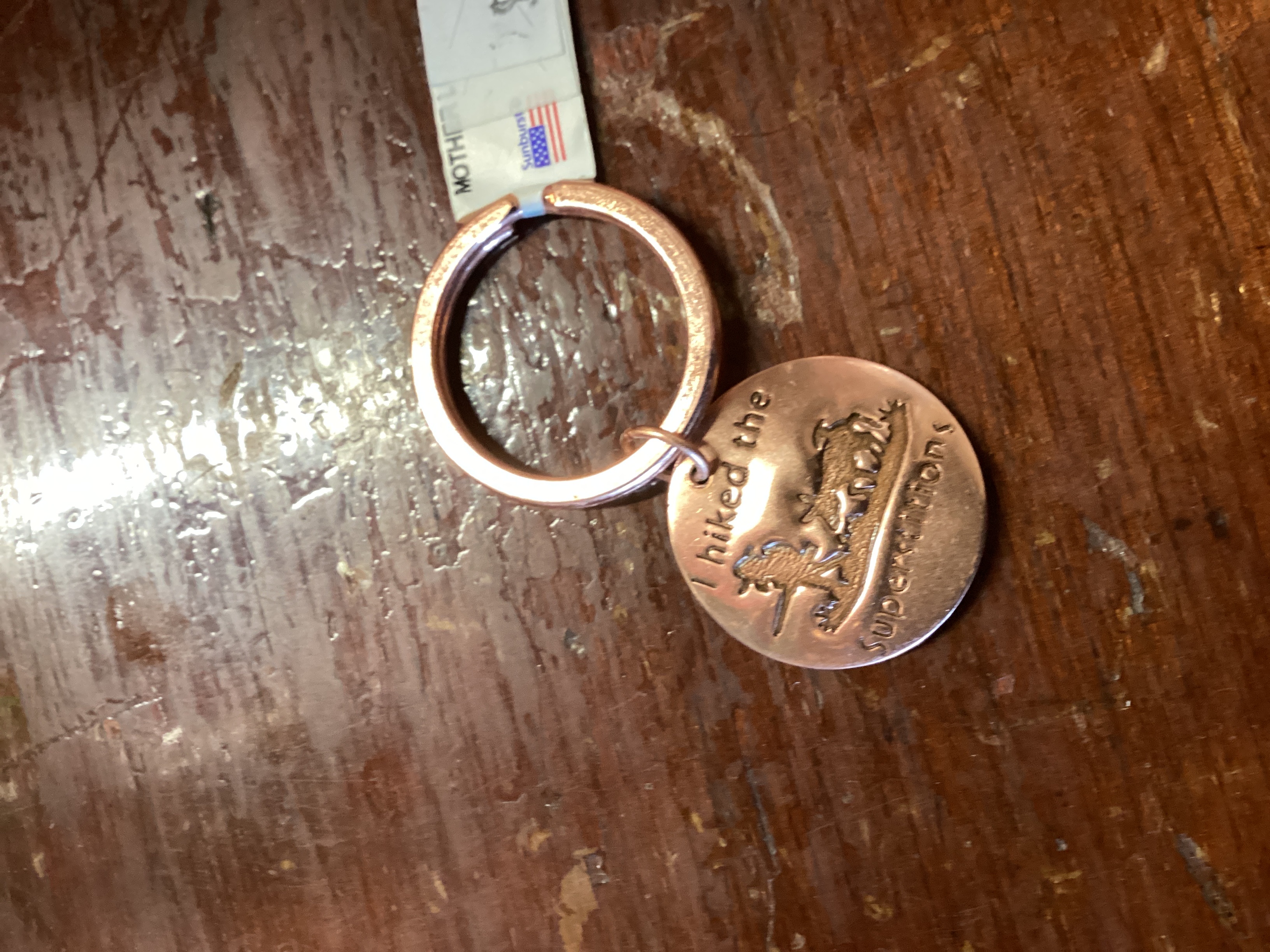 Keychain Copper I Hiked The Superstitions