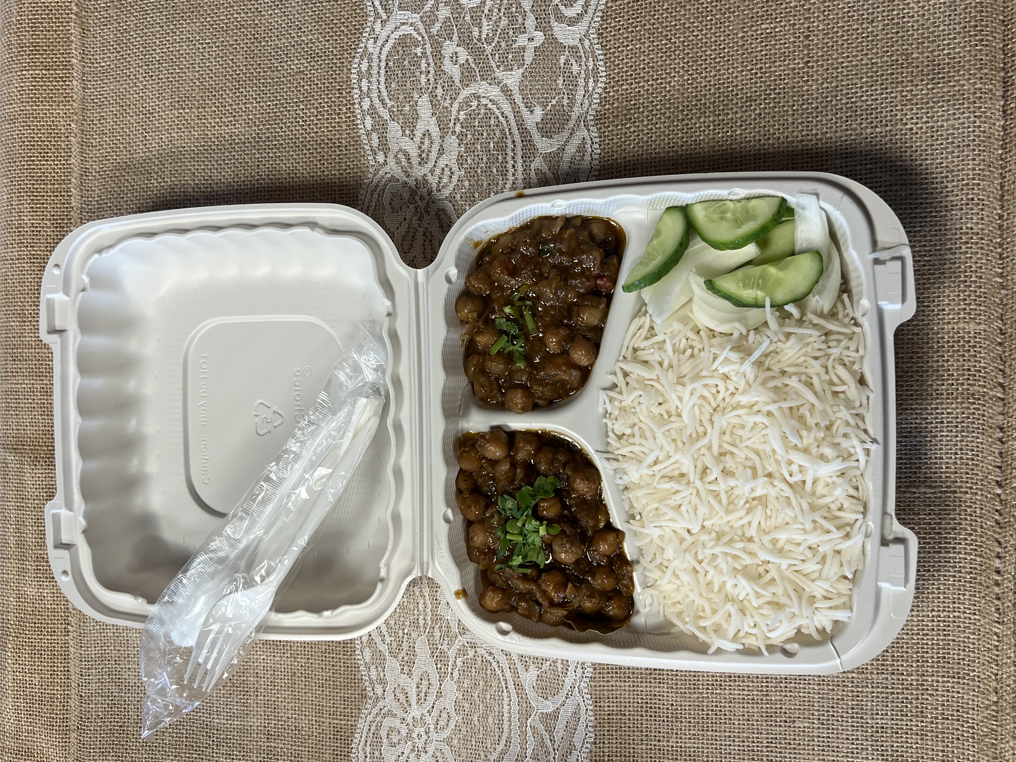 Grab & Go Vegan Box - Chole Chawal