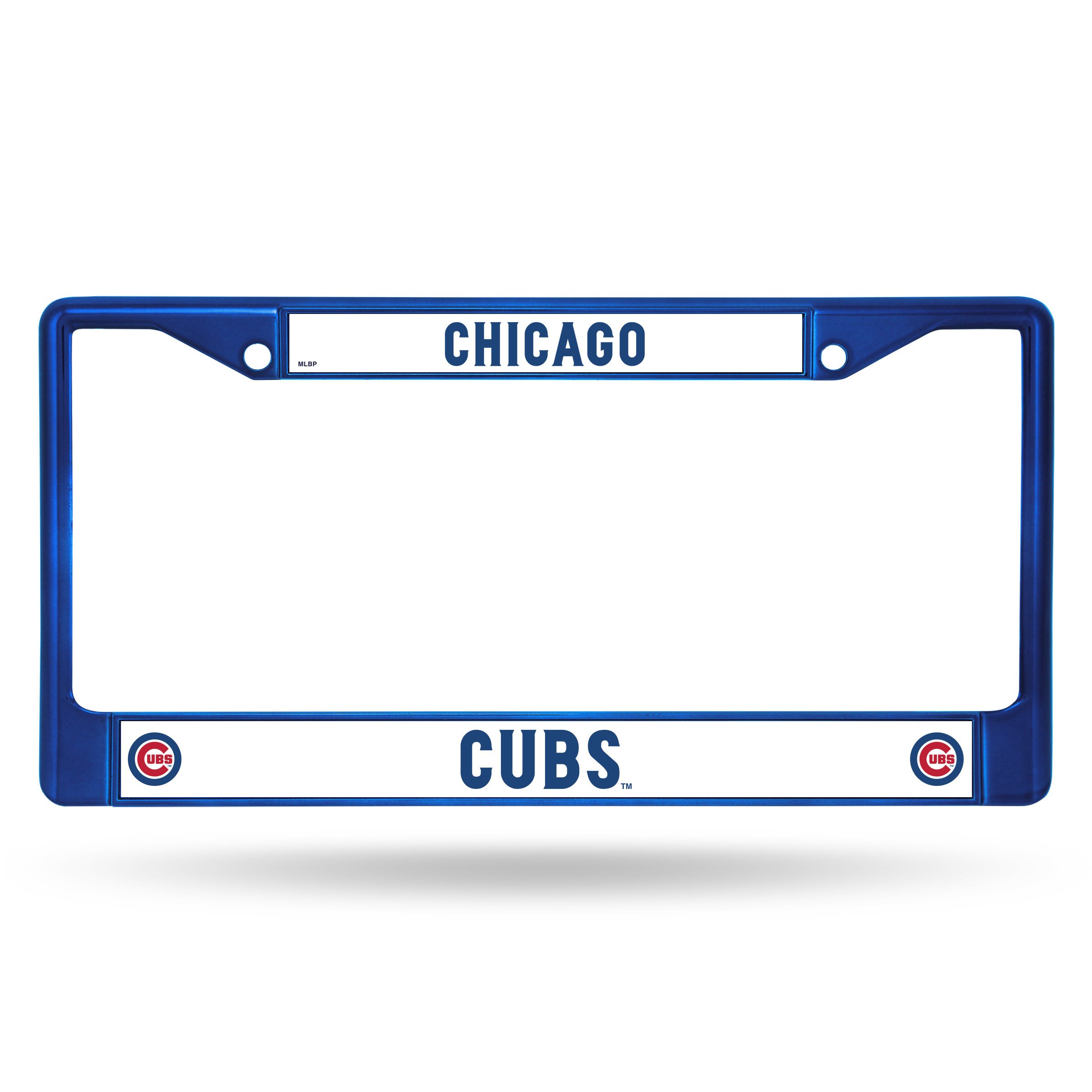 Chicago Cubs Blue Metal License Plate Frame