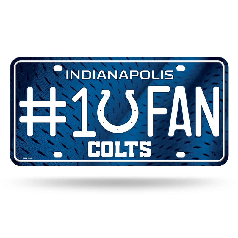 Indianapolis Colts #1 Fan License Plate