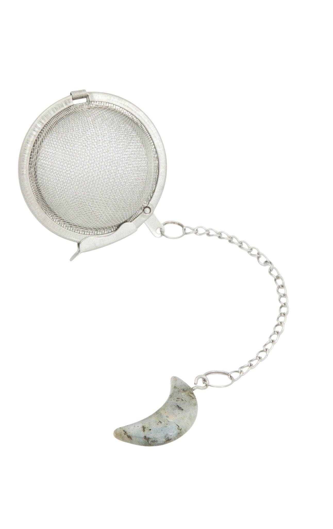 New Moon - Labradorite Moon Crystal Tea Infuser