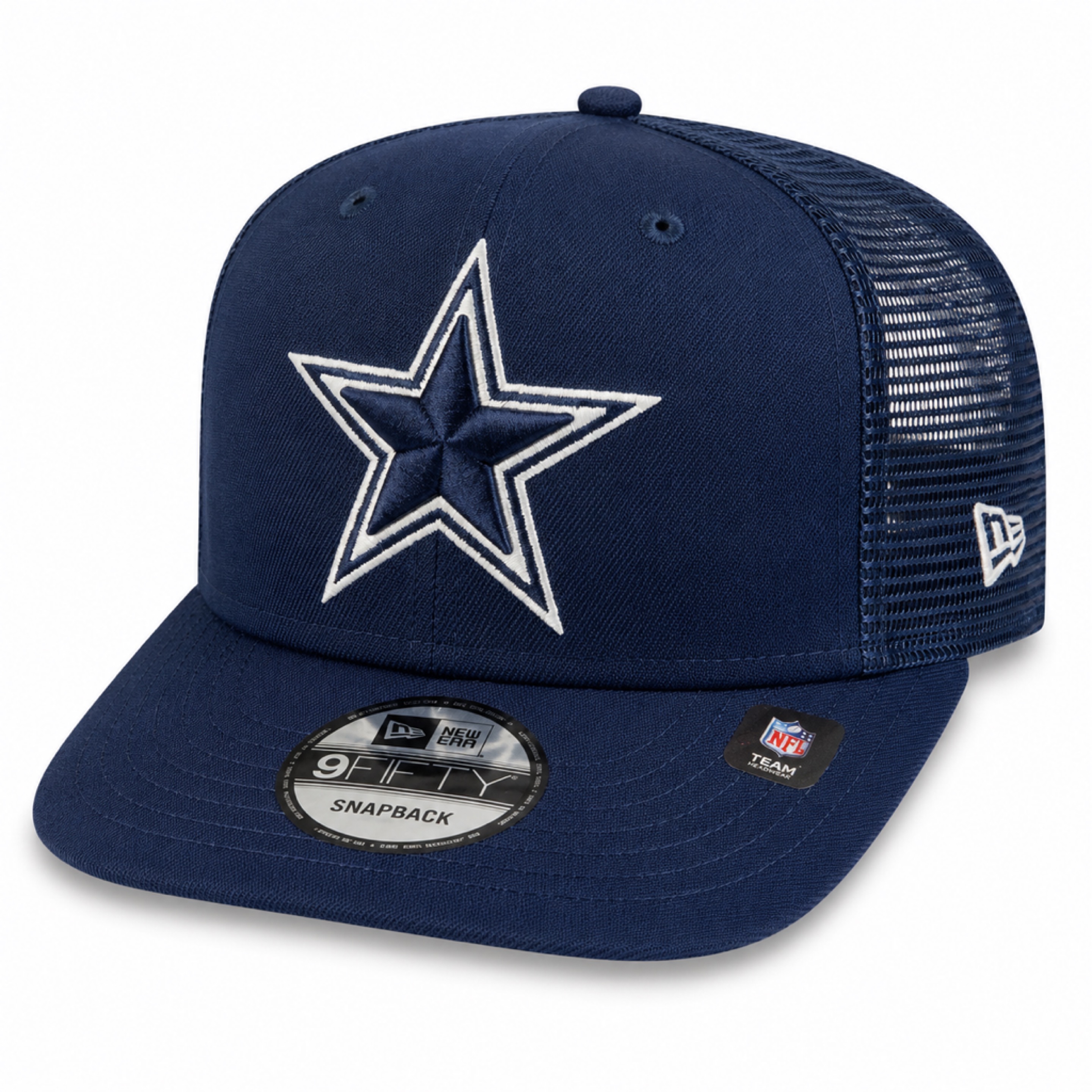 Dallas Cowboys Navy Blue New Era 9FIFTY Trucker Snapback Hat