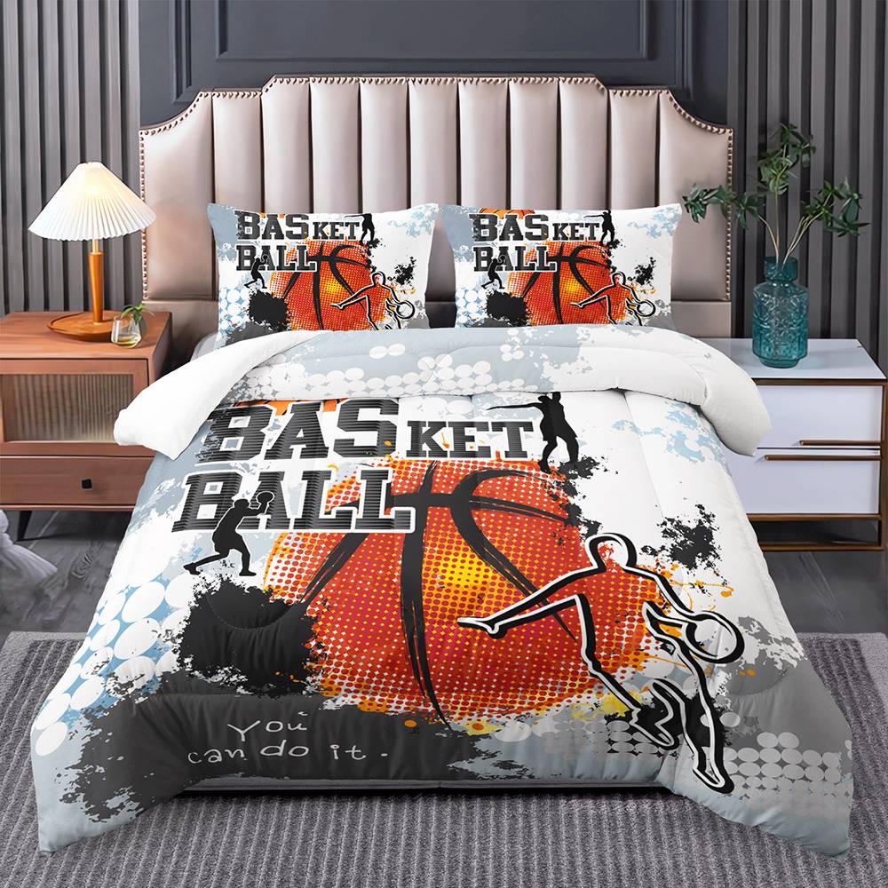 Hoops Hero Basketball Bedding Set