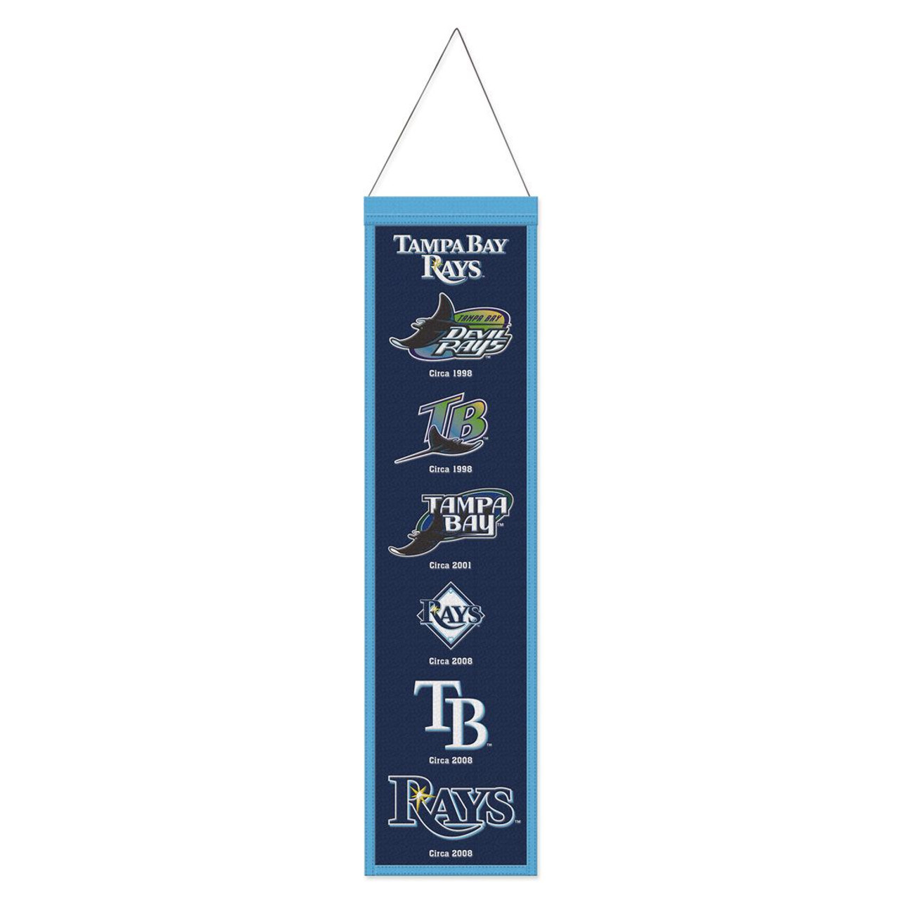 Tampa Bay Rays Wool Evolution Banner 8x32"