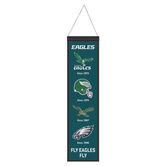 Philadelphia Eagles Wool Evolution Banner 8x32"