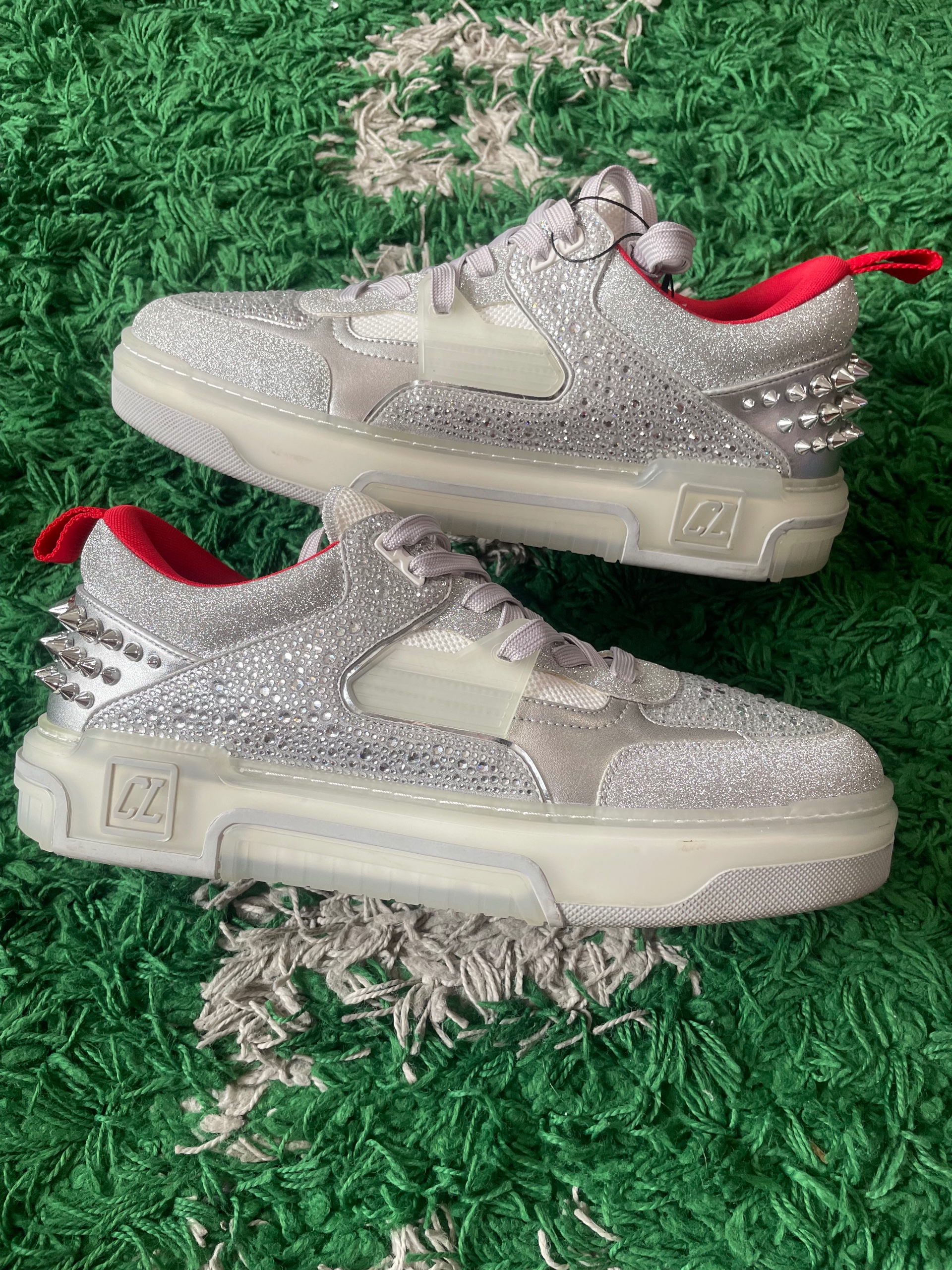 louboutin astroloubi strass sneaker size 45 (used)