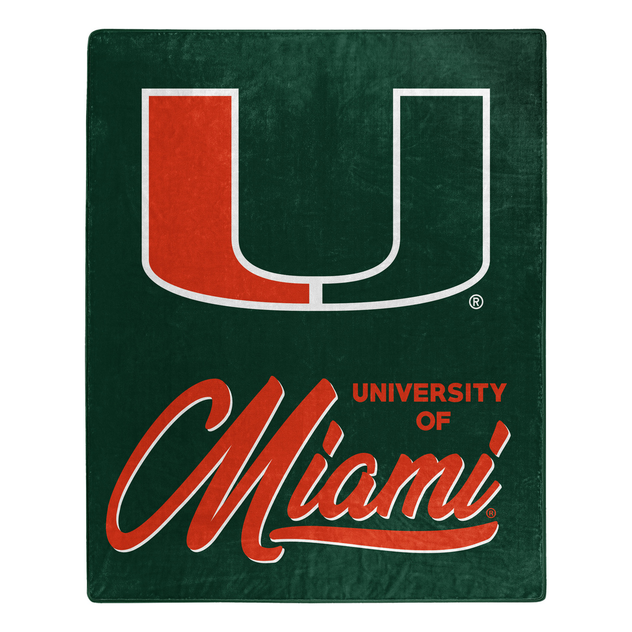 Miami Hurricanes Signature Royal Plush Blanket 50x60"
