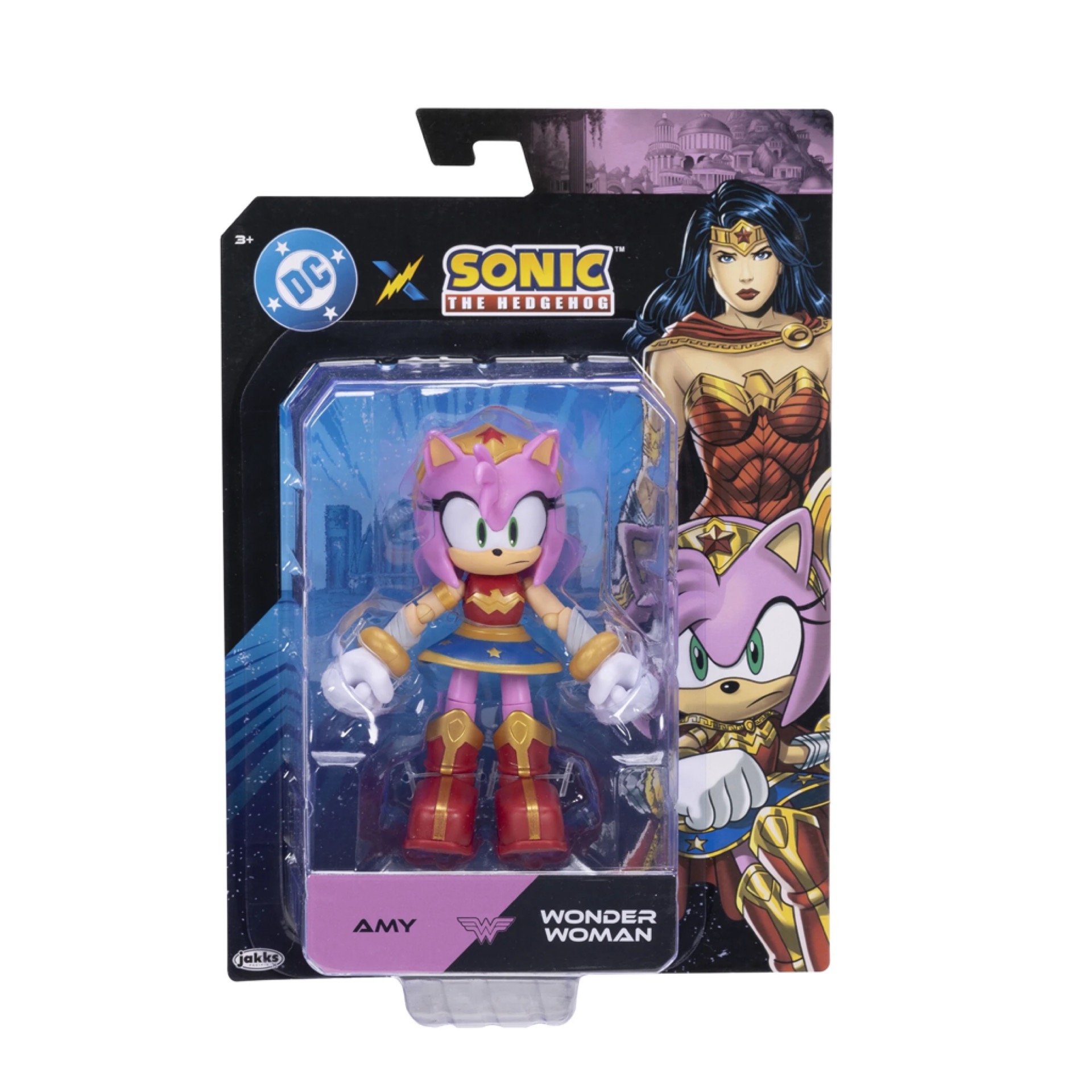 DC x Sonic the Hedgehog 5" Amy as Wonder Woman Action Figure