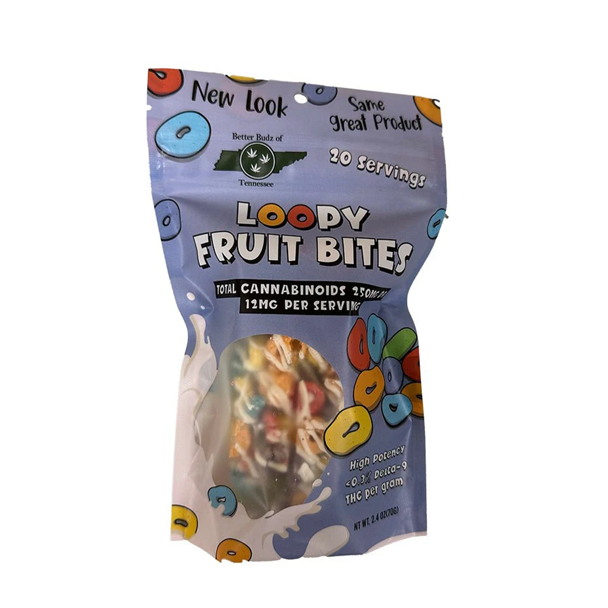 Better Budz Loopy Fruit Bites D9/THC 250mg