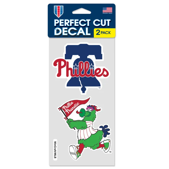Philadelphia Phillies Phanatic Perfect Color Decals 2 Pack