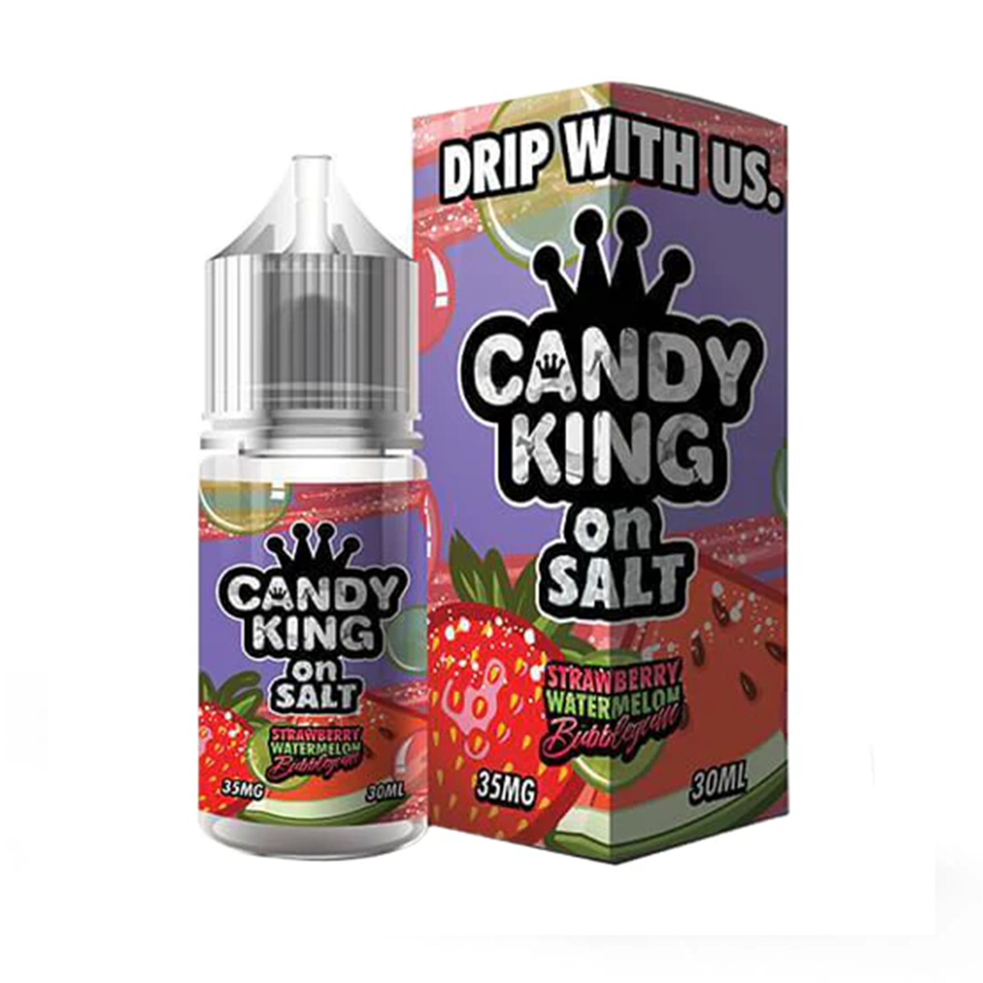 Candy King Strawberry Watermelon Bubblegum Salt 35mg 30ml