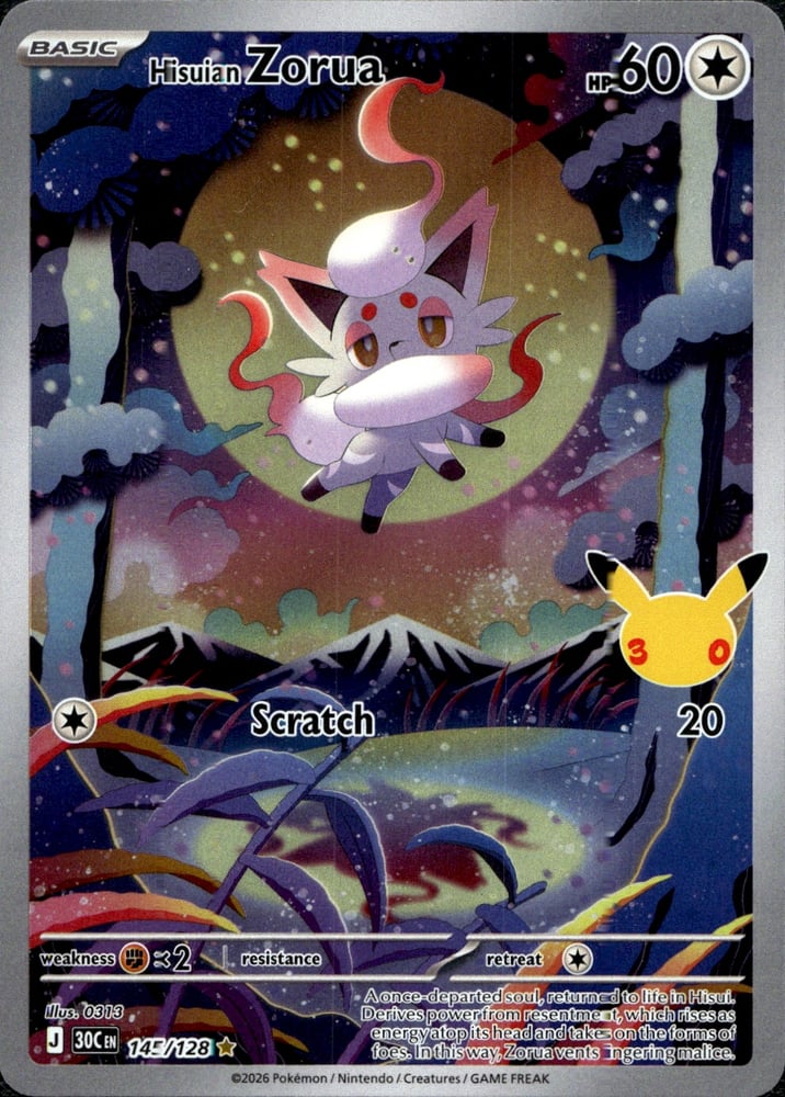 Hisuian Zorua - 30TH 145/128