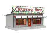 Ye Old Christmas Shop Road Side Stand O Scale W/ Op. Christmas Lights 30-90637