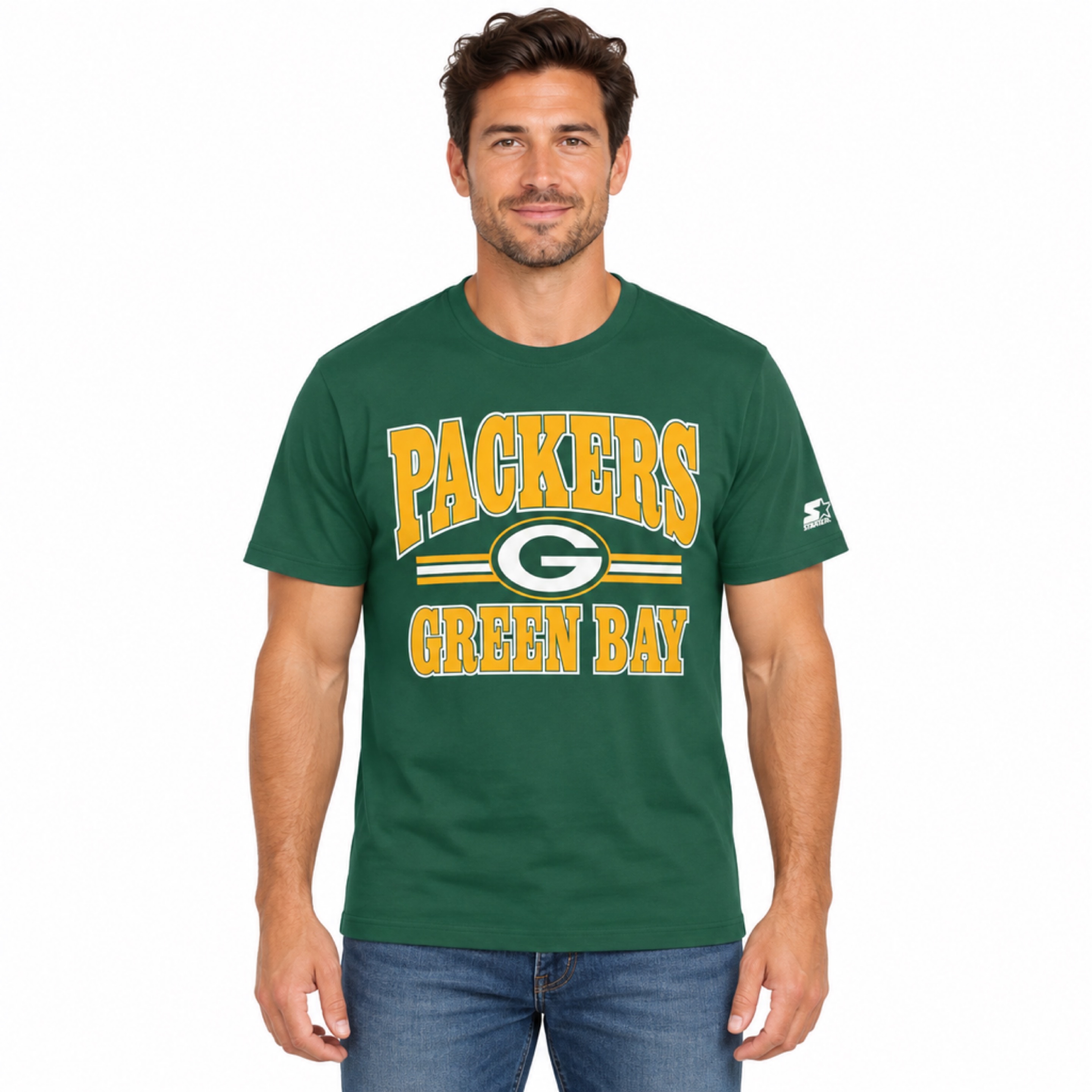 Green Bay Packers Green Starter Endzone Shirt — view 1