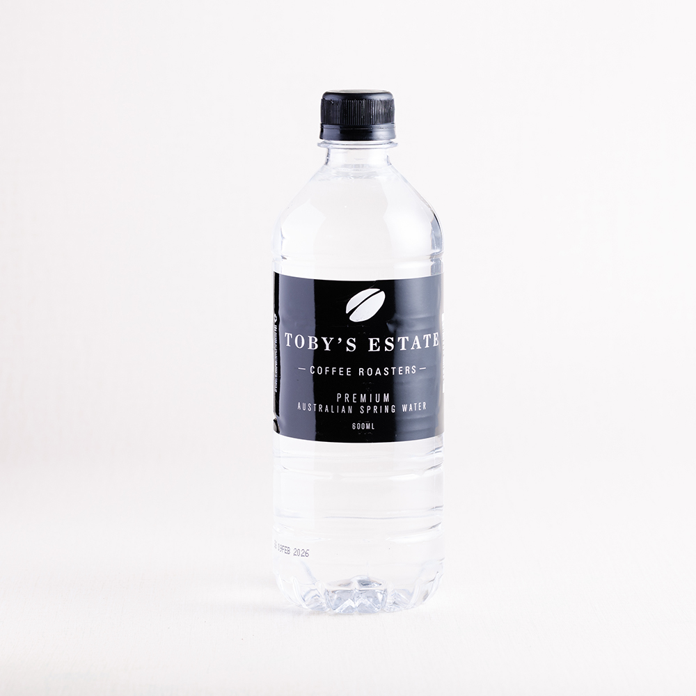 Toby's Spring Water.