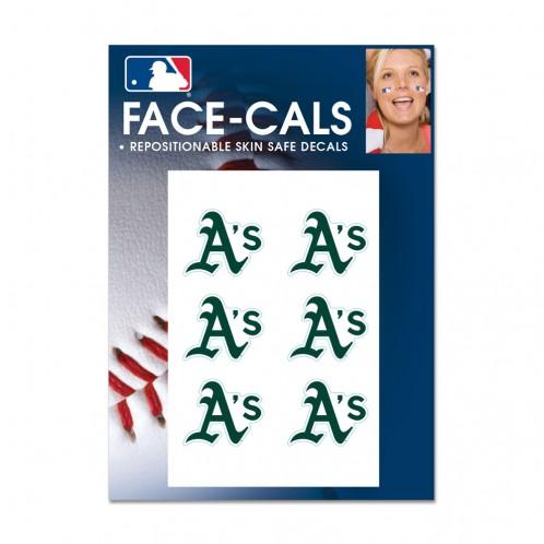 Oakland Athletics Face Cals Tattoos