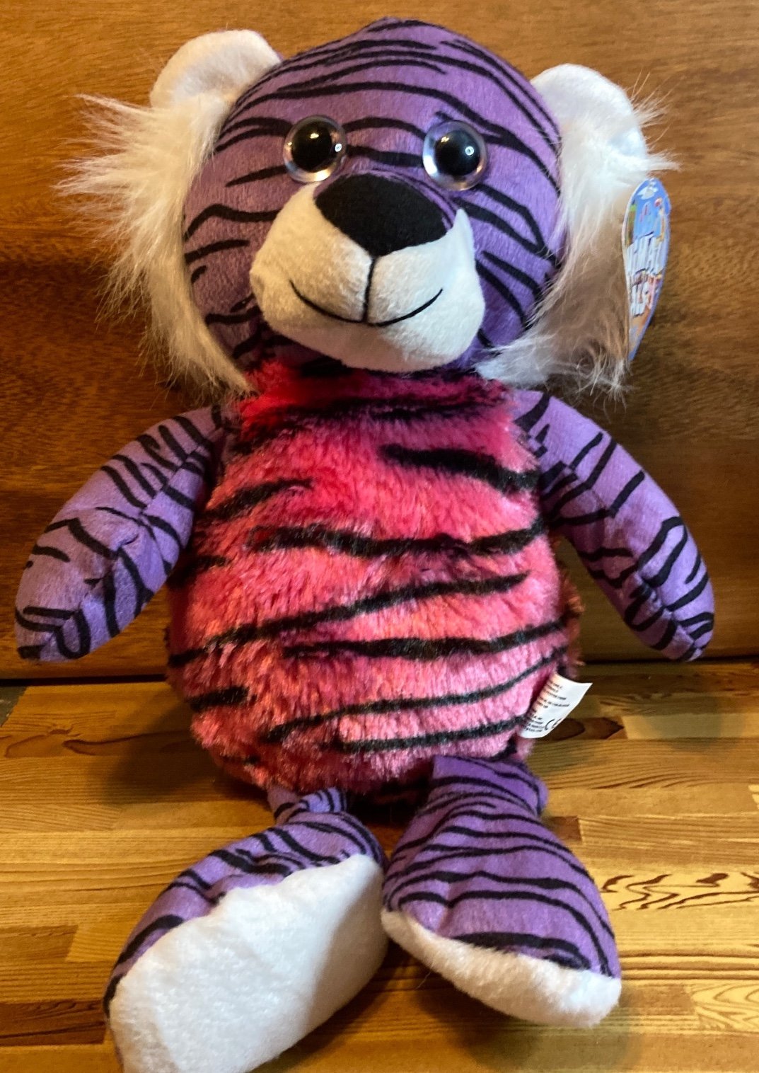 Animal Pals Tiger Pink and Purple stripes by Kelly Toy