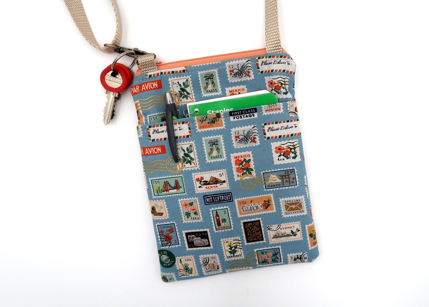 Small Crossbody Bag – Postage Stamps, photo 11 of 11