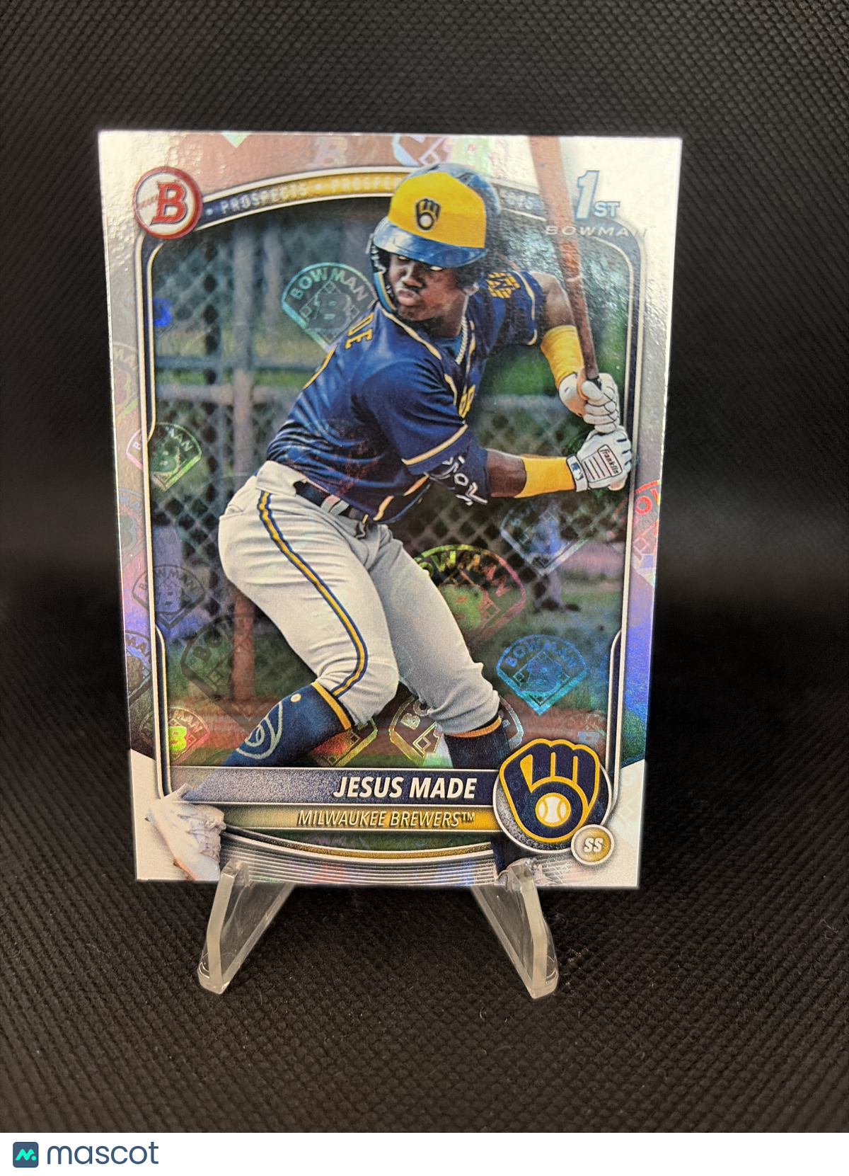 2025 Bowman 1st Bowman Jesus Made Retro Logo Pattern SSP