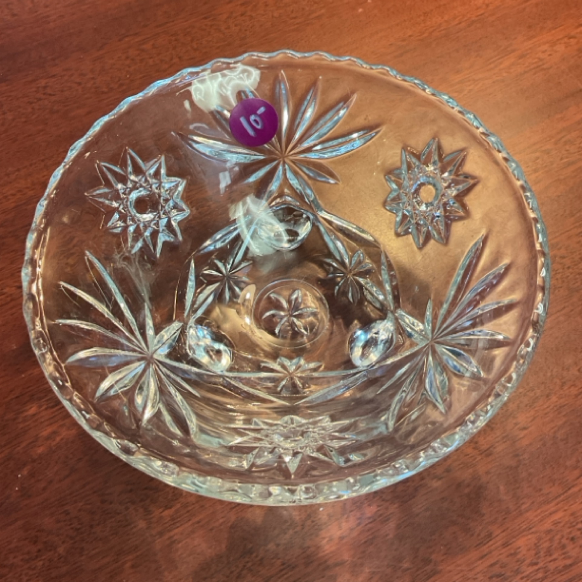 Glass Bowl - Star of David 