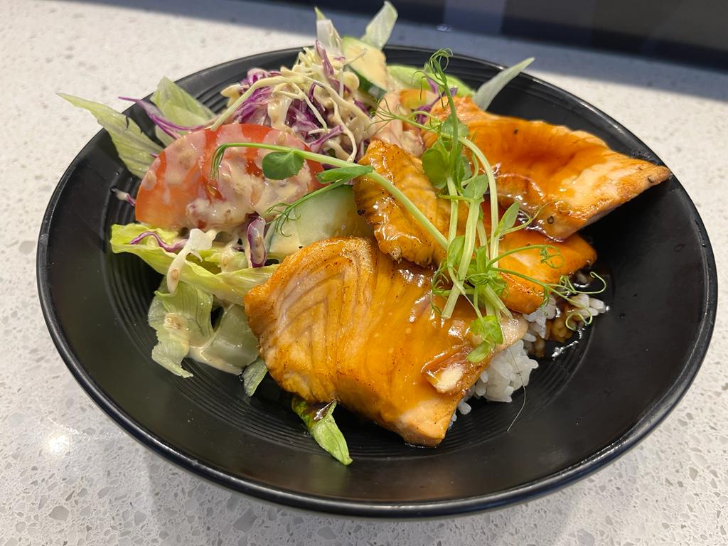 Salmon Teriyaki Donburi