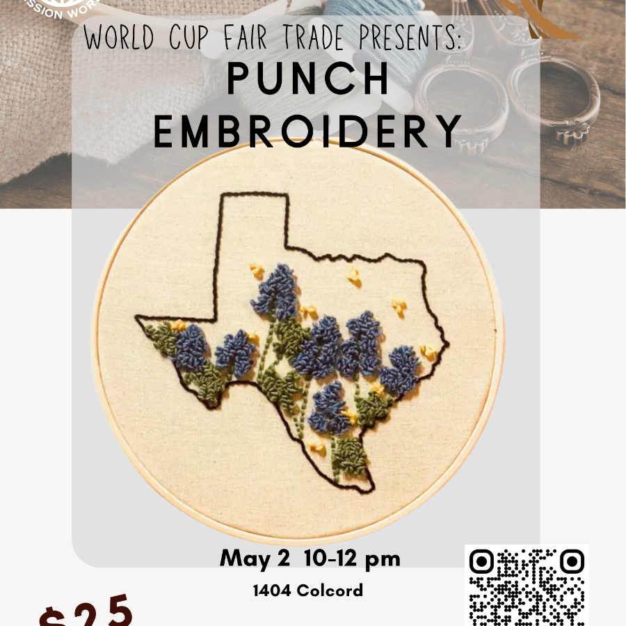 Fair Trade Workshop: Punch Embroidery