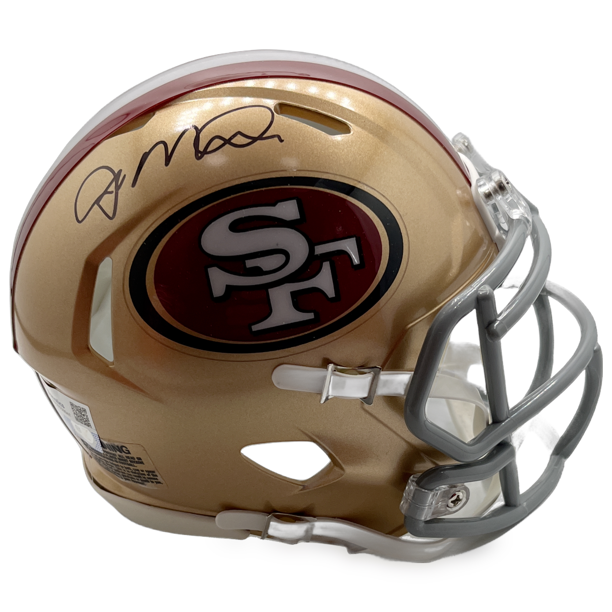San Francisco 49ers Joe Montana #16 Autographed Speed Mini Helmet - Fanatics Authentic